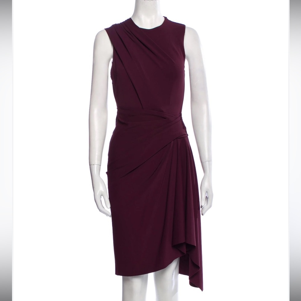 Alexander Wang Sleeveless Draped Burgundy Jersey Dress Sz. 4
